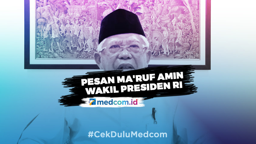 Pesan Ma'ruf Amin Jelang Ramadan di Tengah Pandemi Covid-19