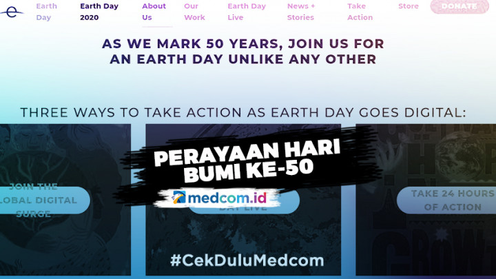 Perayaan Hari Bumi ke-50 Dilakukan Secara Digital