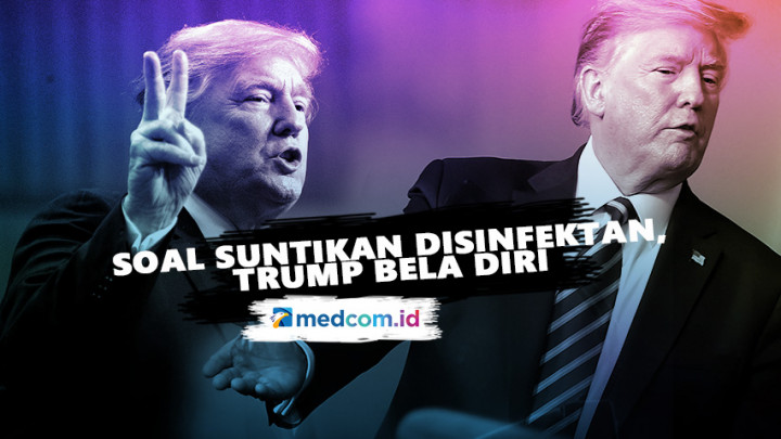 Trump Membela Diri setelah Dikecam Soal Suntikan Disinfektan