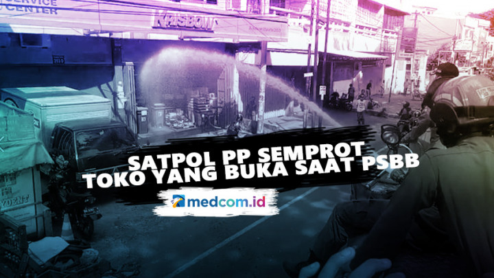 Masih Buka Saat PSBB, Pemkot Makassar Semprot Toko Nonsembako