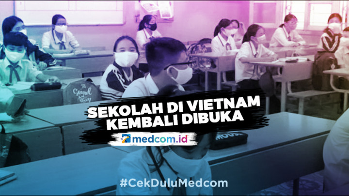Pelajar di Vietnam Kembali Bersekolah