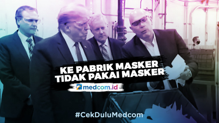 Trump Tidak Pakai Masker saat Kunjungi Pabrik N95