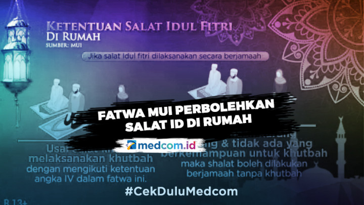 Fatwa MUI Perbolehkan Salat Id di Rumah