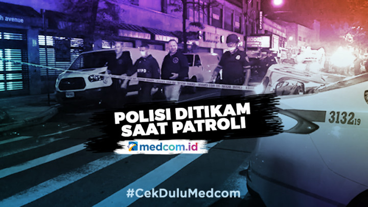 Polisi Kota New York Ditikam saat Berpatroli