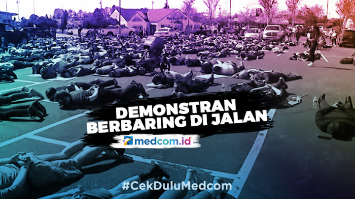 Demonstran di Seattle Berbaring di Jalanan