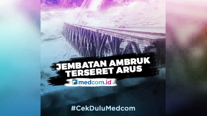 Detik-detik Jembatan di Gorontalo Ambruk Akibat Luapan Sungai