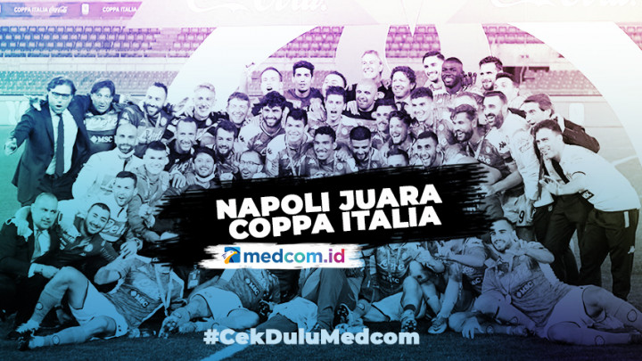 Lewat Adu Penalti, Napoli Juara Coppa Italia