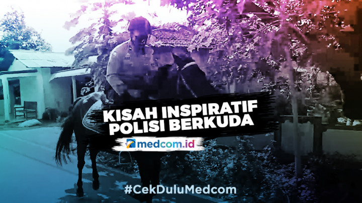 Cerita Polisi Hendry yang Selalu Patroli dengan Menunggang Kuda