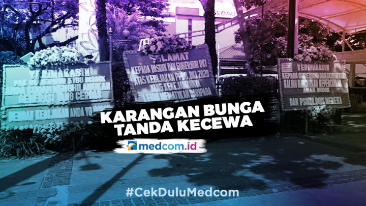 Kecewa dengan PPDB, Orang Tua Kirim Karangan Bunga ke Balai Kota DKI