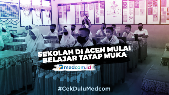Sekolah di Aceh Mulai Belajar Secara Tatap Muka