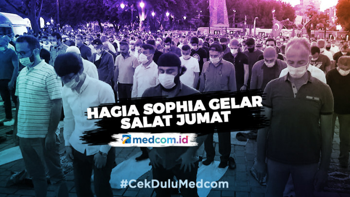 Hagia Sophia Gelar Salat Jumat Perdana