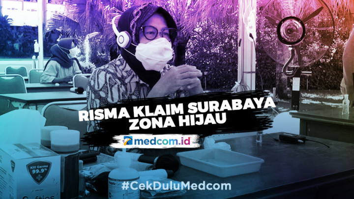 Risma Klaim Surabaya Sudah Menjadi Zona Hijau