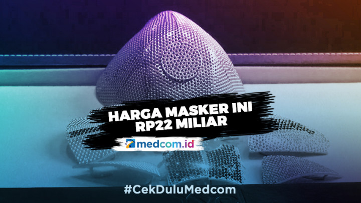 Termahal di Dunia, Masker Ini Terbuat dari Emas Putih dan Berlian