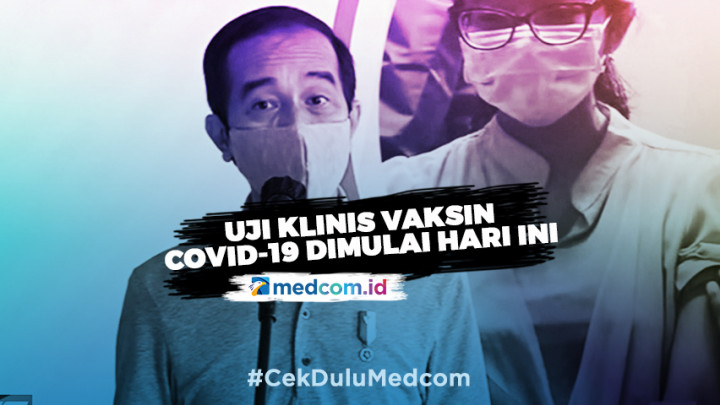 Jokowi Tinjau Uji Klinis Vaksin COVID-19 di Bandung