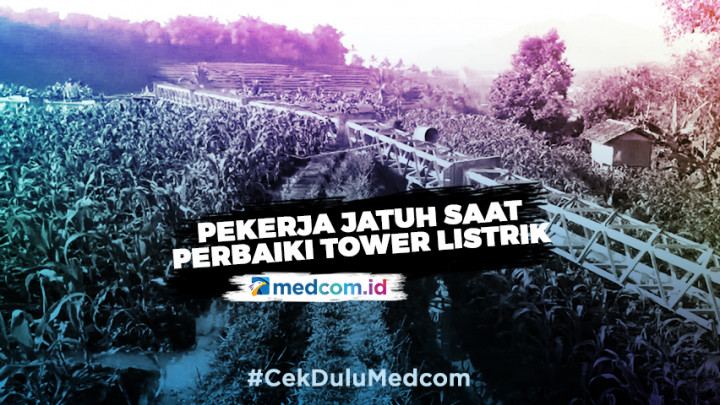 Tiang Penyangga Sutet Roboh, Empat Pekerja Jatuh dari Ketinggian 30 Meter