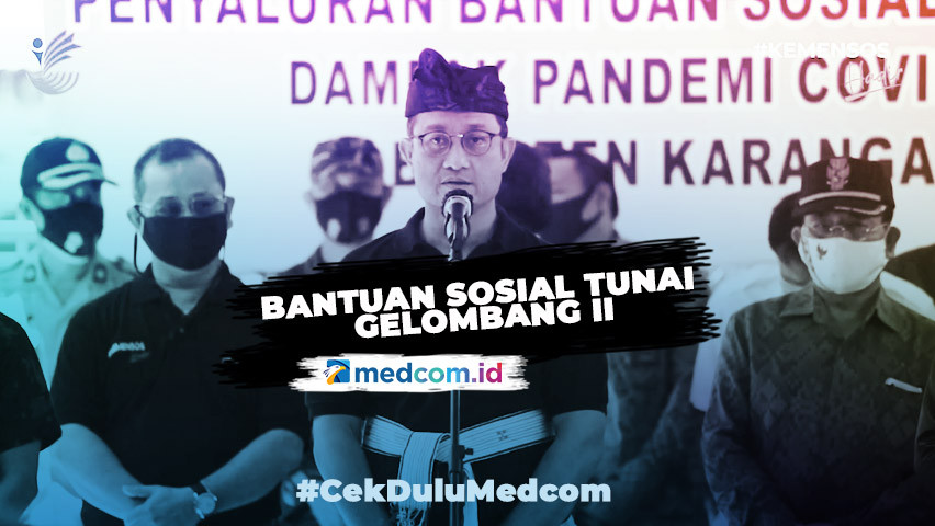 Kemensos Salurkan BST Gelombang II dan Tinjau Program Sembako di Klungkung