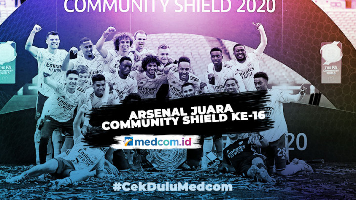 Taklukkan Liverpool, Arsenal Juara Community Shield