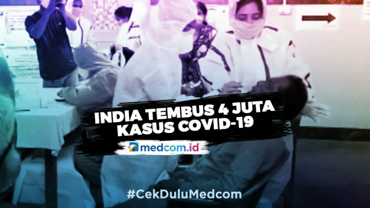 India Diprediksi Geser Brasil di Posisi Kedua Negara dengan Kasus COVID-19 Terbanyak