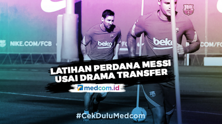 Messi Akhirnya Datang ke Markas Latihan Barcelona