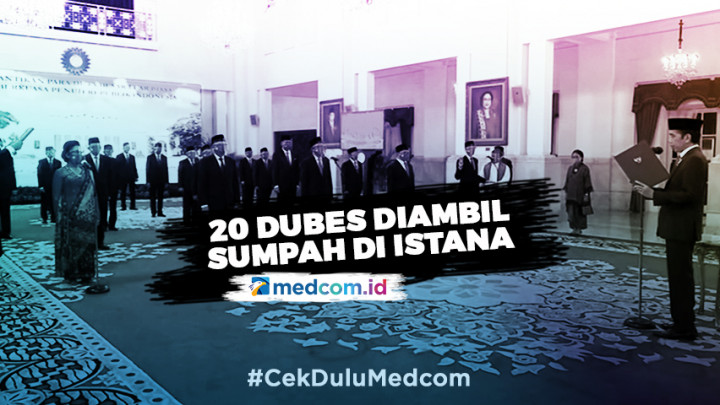 Jokowi Lantik 20 Duta Besar di Istana Negara
