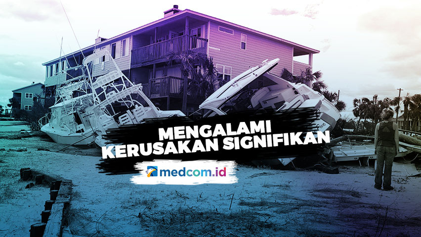 Keadaan Sebagian Wilayah AS Usai Dihantam Badai Sally