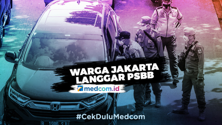 Langgar PSBB, Belasan Ribu Warga Jakarta Terkena Sanksi