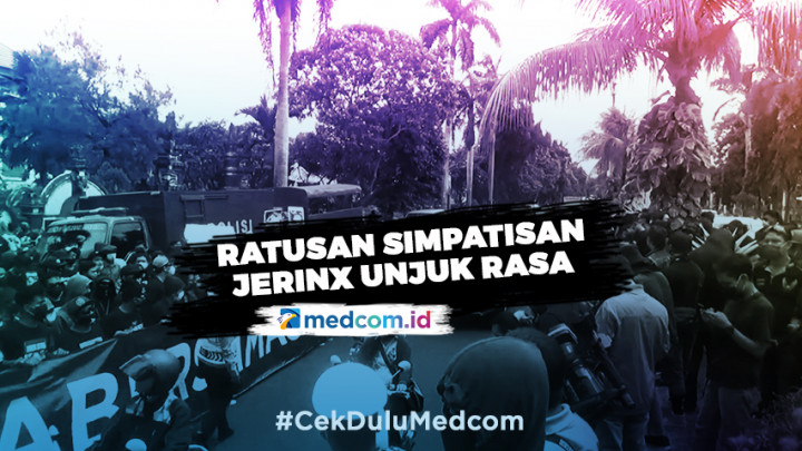 Polisi Bubarkan Simpatisan Jerinx yang Unjuk Rasa di PN Denpasar