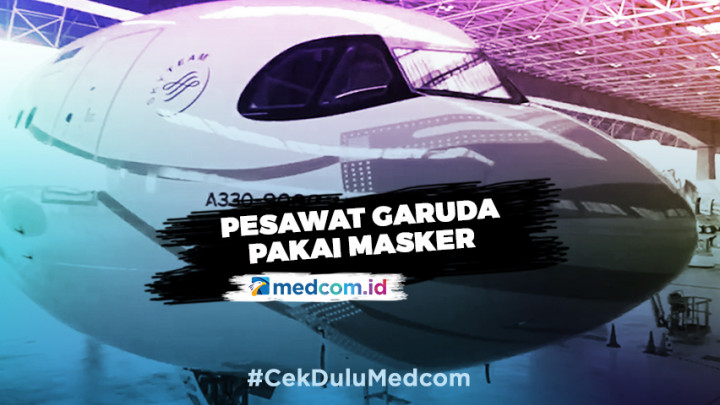 Ada Lima Pesawat Garuda yang Didesain Memakai Masker