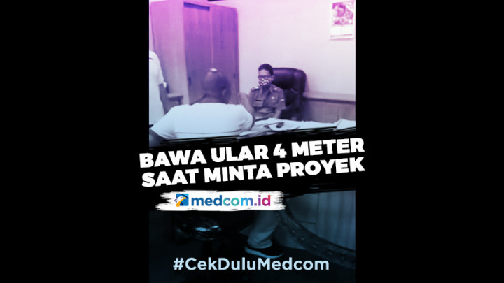 Minta Proyek, Pria Diduga Preman Bawa Ular ke Dinas PUPR Bandung Barat