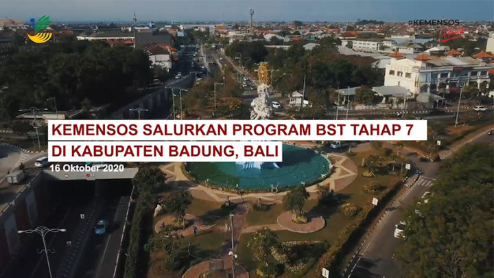 Kemensos Salurkan Bansos Tunai Tahap 7 di Bali