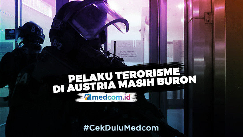 Pelaku Serangan Terorisme di Austria Masih Buron