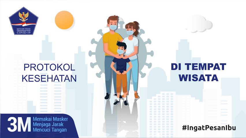 Waspada COVID-19, Perhatikan Protokol Kesehatan di Tempat Wisata!