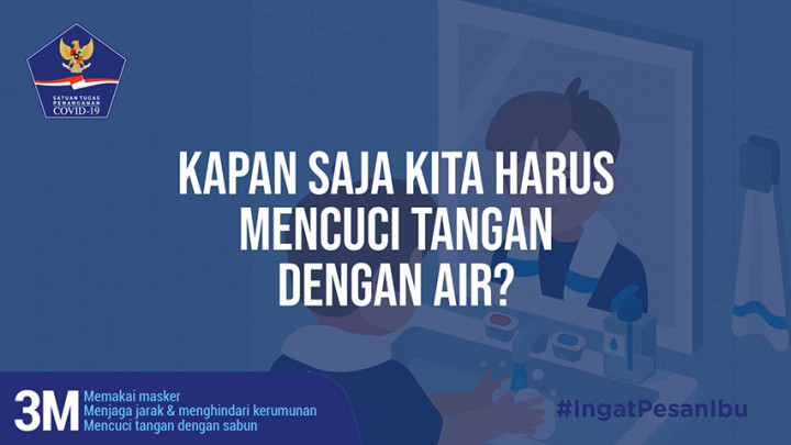 Kapan Saja Kita Harus Mencuci Tangan dengan Air?