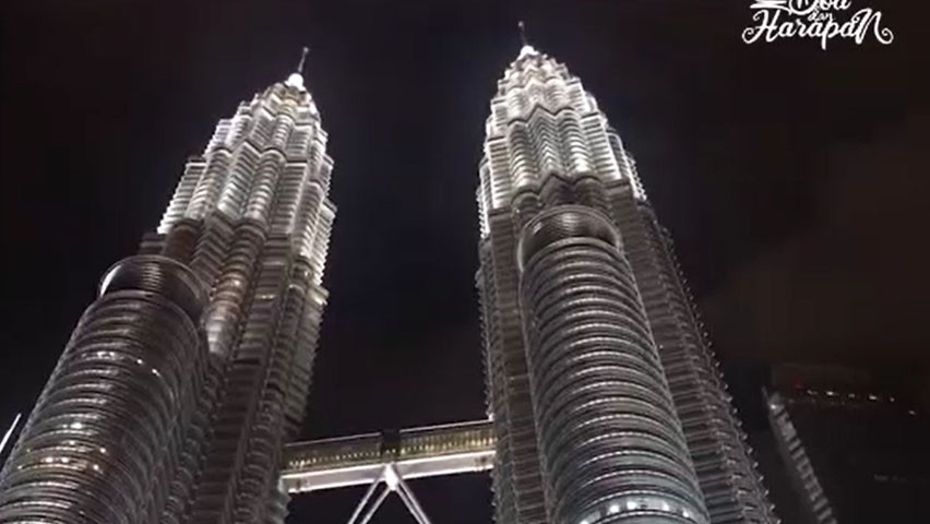 Menara Kembar Malaysia Terpantau Ramai di Malam Pergantian Tahun