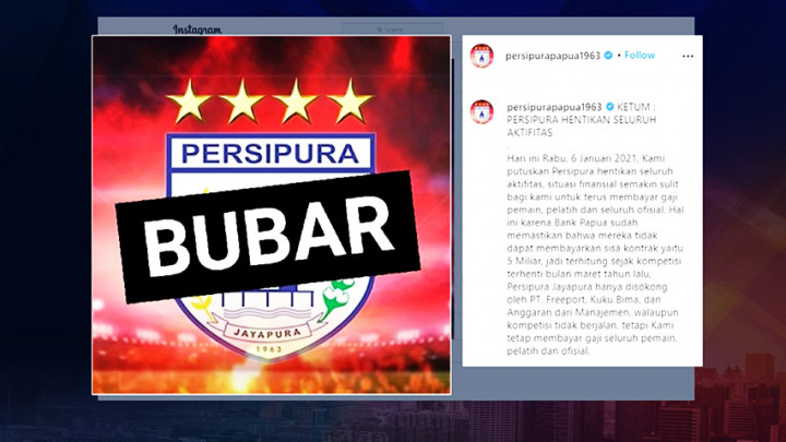 Karena Ini Sponsor Utama Persipura Menarik Diri