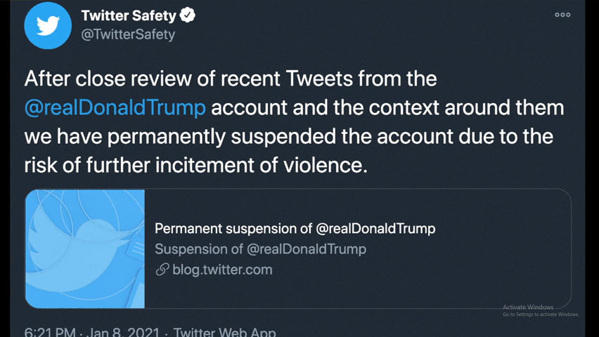 Alasan Twitter Tutup Permanen Akun Donald Trump