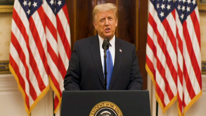 Jelang Pelantikan Biden, Trump Sampaikan Pidato Perpisahan