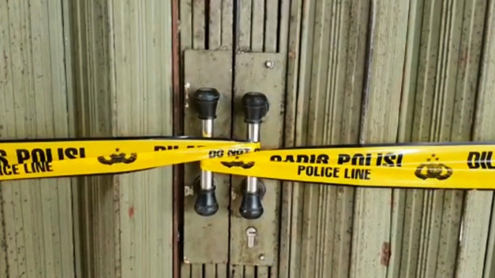 Pasar Muamalah Depok Dipasangi Garis Polisi