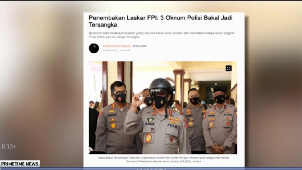 Tiga Polisi di Pusaran Kasus Penembakan Laskar FPI