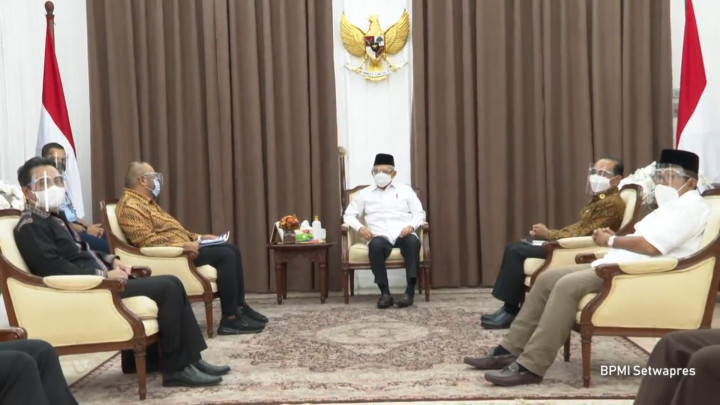 Bahas Literasi Ekonomi Syariah, Pimpinan Media Group News Bertemu Wapres Ma'ruf Amin