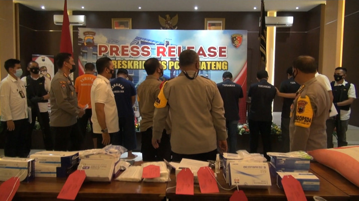 Polda Jateng Ungkap Penjualan Alat Rapid Antigen Ilegal Beromzet Rp2,8 M