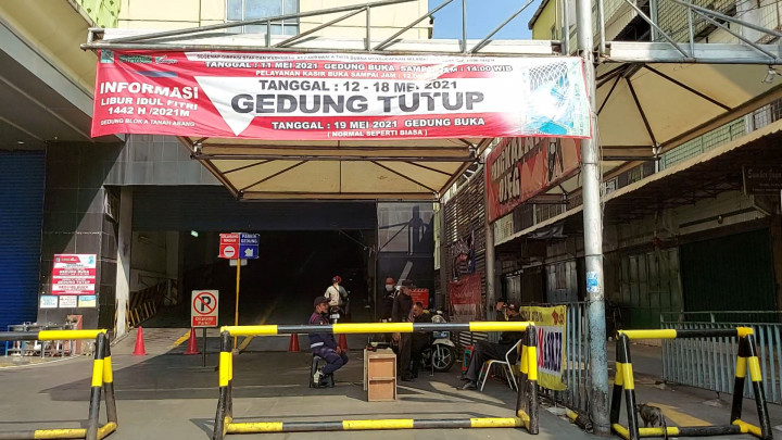 Pasar Tanah Abang Tutup Sementara hingga 18 Mei