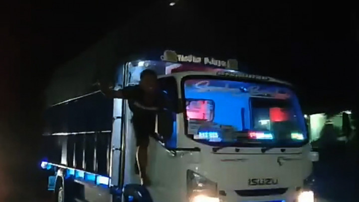 Pembuat Konten Truk Oleng yang Viral Diamankan Polisi