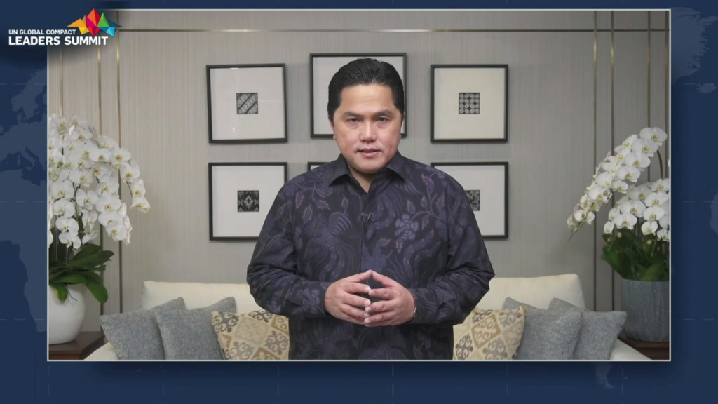 Di UN Compact Leader Summit, Erick Thohir Sampaikan Peran BUMN Hadapi Pandemi COVID-19