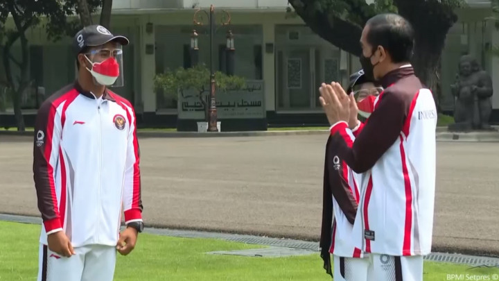Jokowi Lepas 28 Atlet Indonesia untuk Olimpiade Tokyo 2020