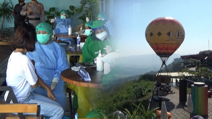 Unik, Vaksinasi di Gunungkidul Bisa Sambil Berwisata