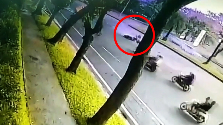 Kronologi Moge Tabrak Pengendara Motor Matic di Bintaro