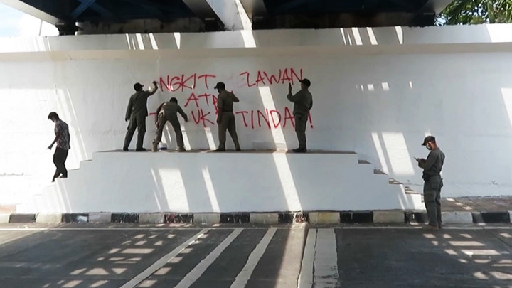 Belum 24 Jam, Mural Karya Yogya Street Art Dihapus Satpol PP