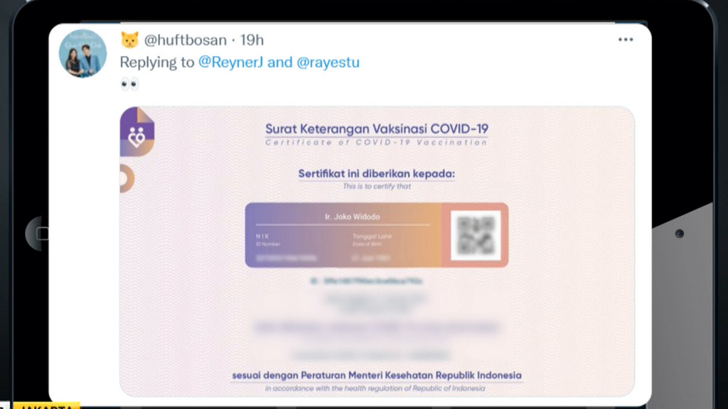 Heboh Data Vaksinasi Jokowi Tersebar, Ini Kata Menkes