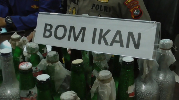 11 Nelayan Ditangkap Atas Kepemilikan 136 bom ikan